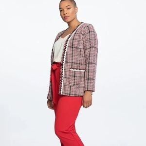 ELOQUII Tweed Blazer Jacket - 26 Plus